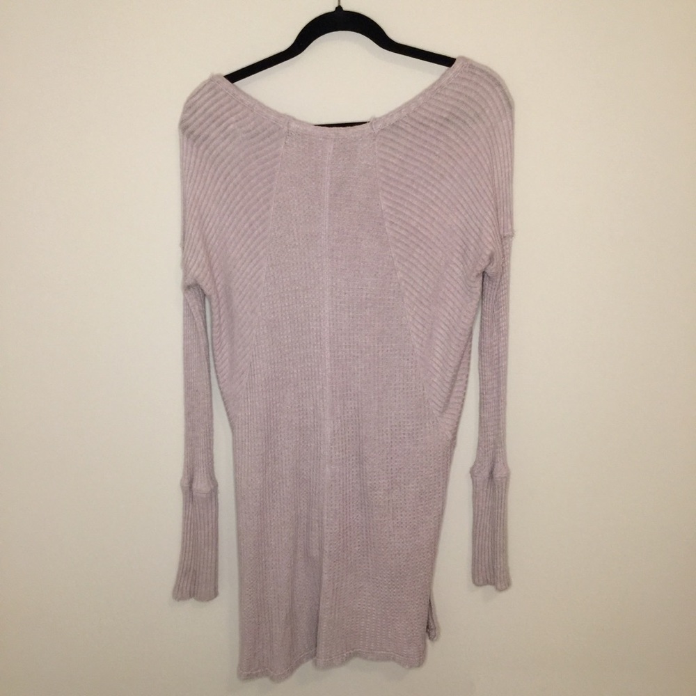 Free People Taupe/Lavender Long Sleeve Thermal - Picture 7 of 8